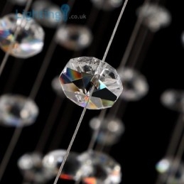Lustre en cristal moderne en forme de nid d'oiseau, plafonnier duplex de luxe