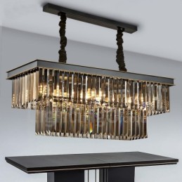Suspension rétro en cristal pour café, salle d'exposition