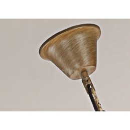 Lustre à bougie vintage rustique artistique rétro à 8 lumières en bois de cerf