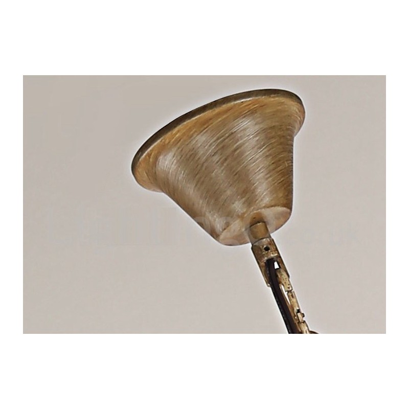 Lustre à bougie vintage rustique artistique rétro à 8 lumières en bois de cerf