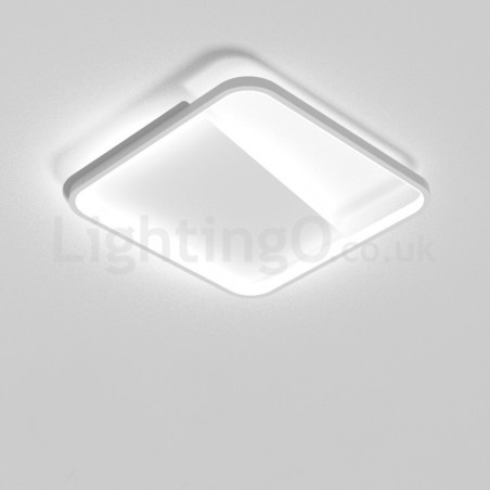 Plafonniers carrés en aluminium ultra-fins et minimalistes modernes de 5 cm à encastrer Plafonniers carrés en aluminium ultra-fins et minimalistes modernes de 5 cm à encastrer
