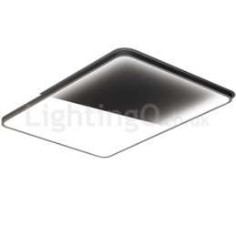 Plafonniers rectangulaires en aluminium ultra-fins et minimalistes modernes de 5 cm à encastrer