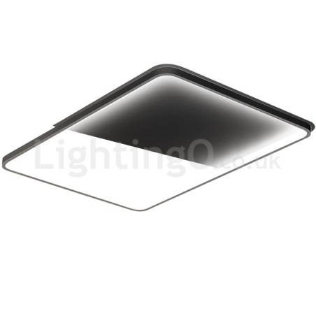 Plafonniers rectangulaires en aluminium ultra-fins et minimalistes modernes de 5 cm à encastrer Plafonniers rectangulaires en aluminium ultra-fins et minimalistes modernes de 5 cm à encastrer