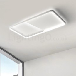 Plafonniers rectangulaires en aluminium ultra-fins et minimalistes modernes de 5 cm à encastrer