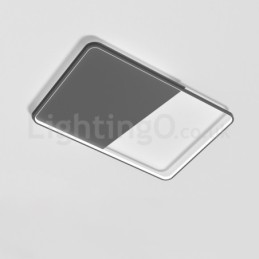 Plafonniers rectangulaires en aluminium ultra-fins et minimalistes modernes de 5 cm à encastrer