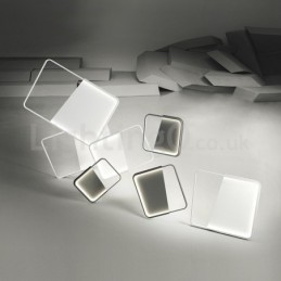 Plafonniers rectangulaires en aluminium ultra-fins et minimalistes modernes de 5 cm à encastrer