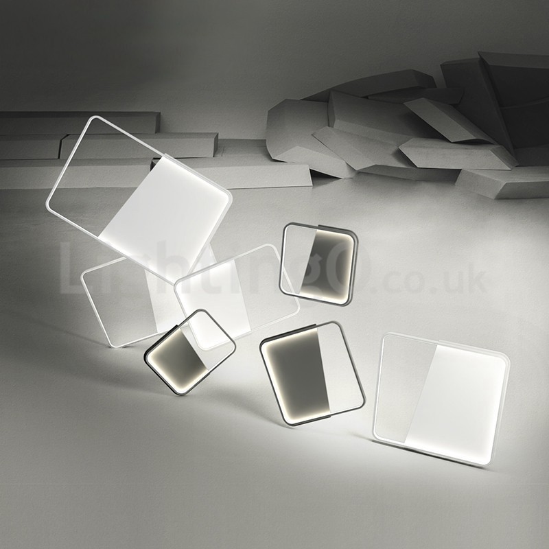 Plafonniers rectangulaires en aluminium ultra-fins et minimalistes modernes de 5 cm à encastrer