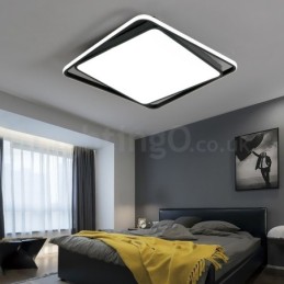 Plafonnier encastré carré moderne et exquis noir et blanc