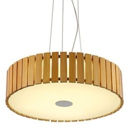 Lustre Mini Style Lanterne Bois Bambou
