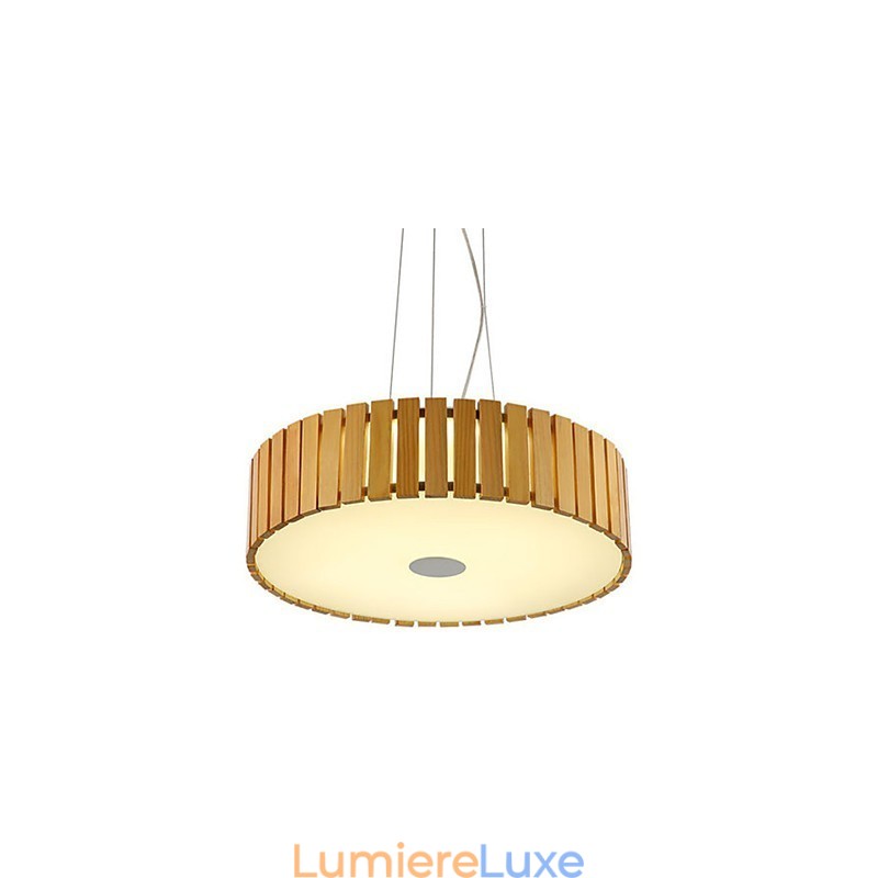Lustre Mini Style Lanterne Bois Bambou