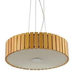 Lustre Mini Style Lanterne Bois Bambou