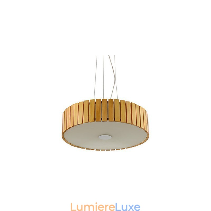 Lustre Mini Style Lanterne Bois Bambou
