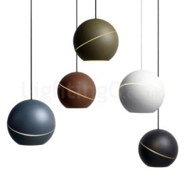 Lampe de chevet suspendue moderne en forme de boule