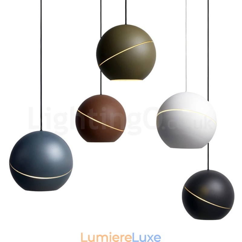 Lampe de chevet suspendue moderne en forme de boule