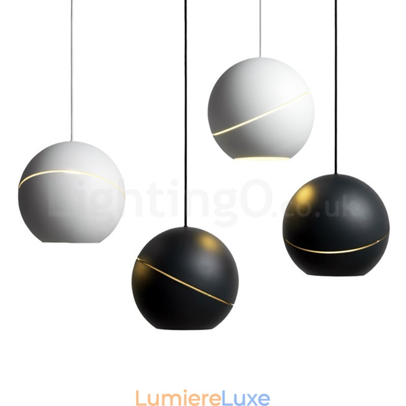 Lampe de chevet suspendue moderne en forme de boule