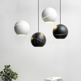 Lampe de chevet suspendue moderne en forme de boule