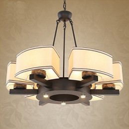 Lustre de style chinois en fer et cuivre imitation lampes à air