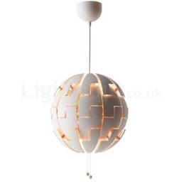 Lustre boule nordique moderne