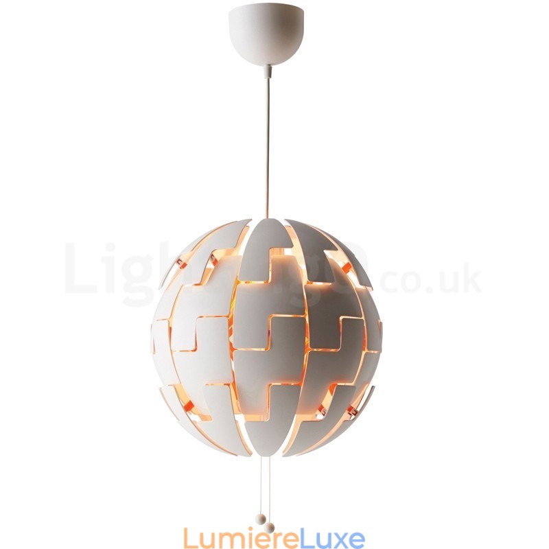 Lustre boule nordique moderne