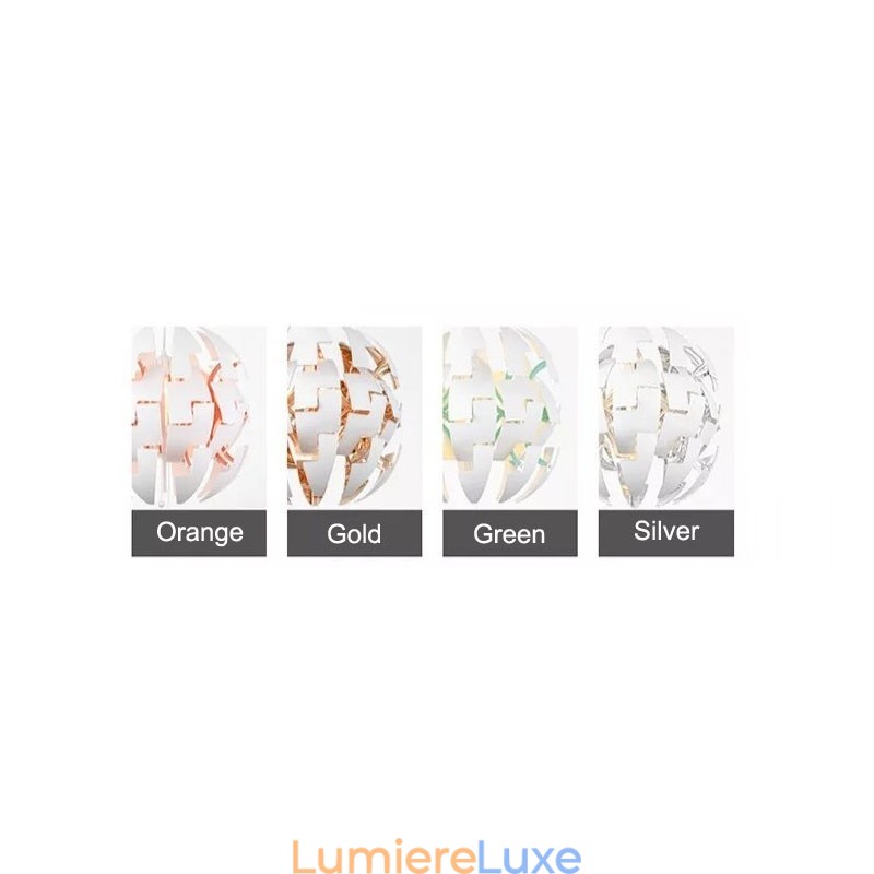 Lustre boule nordique moderne