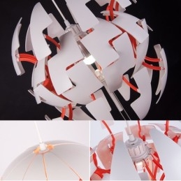 Lustre boule nordique moderne