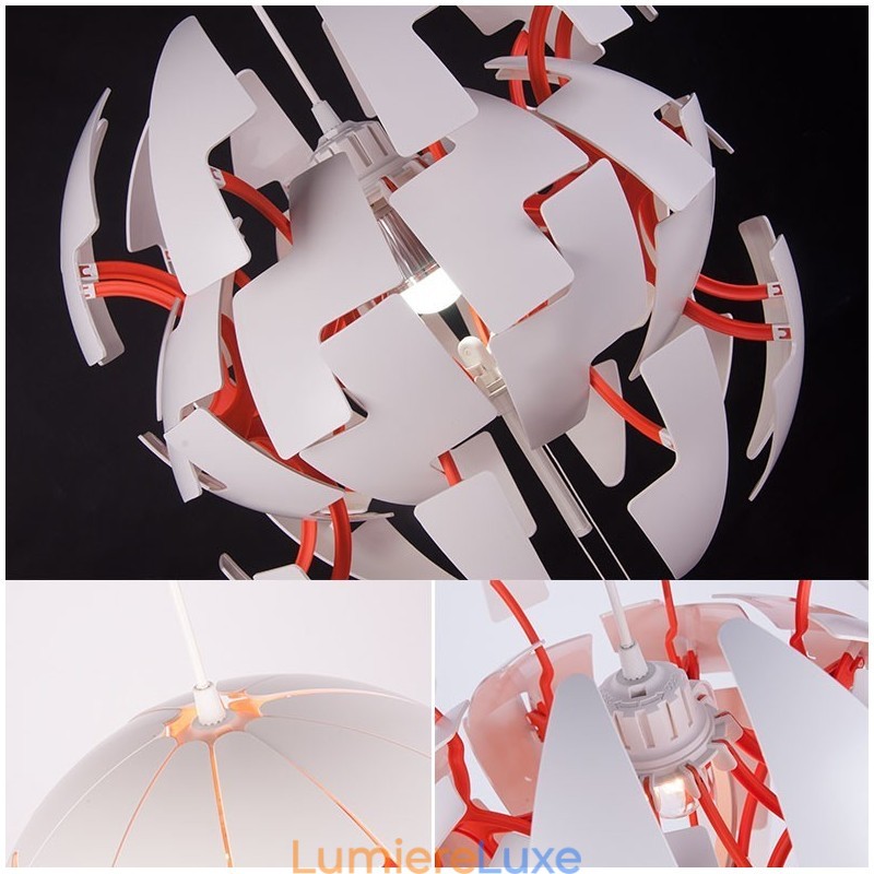 Lustre boule nordique moderne
