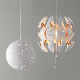 Lustre boule nordique moderne