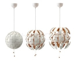 Lustre boule nordique moderne