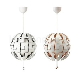 Lustre boule nordique moderne