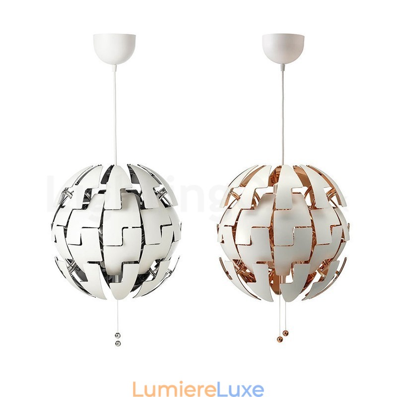 Lustre boule nordique moderne