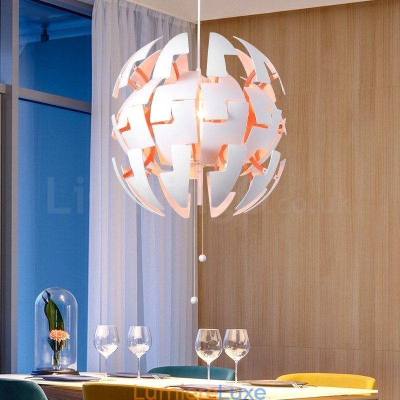 Lustre boule nordique moderne