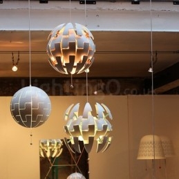 Lustre boule nordique moderne