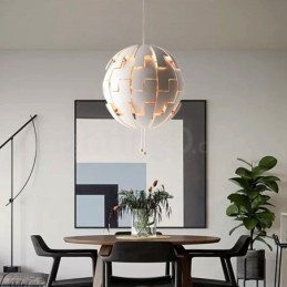 Lustre boule nordique moderne