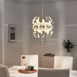 Lustre boule nordique moderne