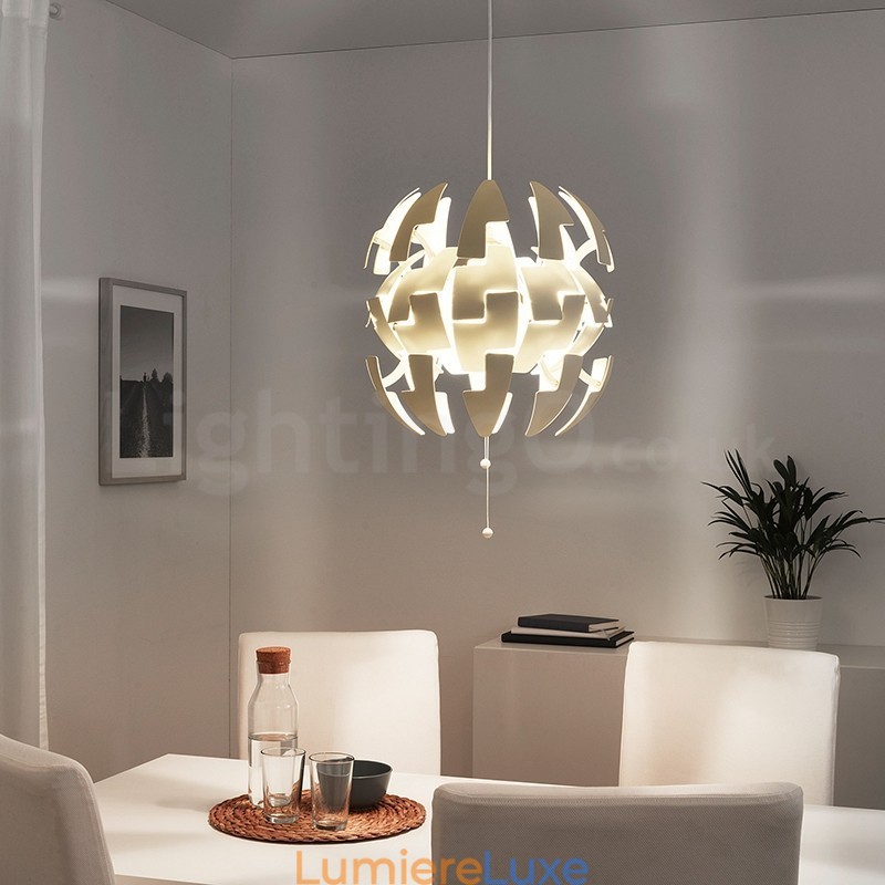 Lustre boule nordique moderne