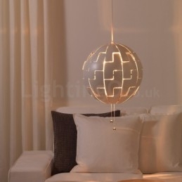Lustre boule nordique moderne