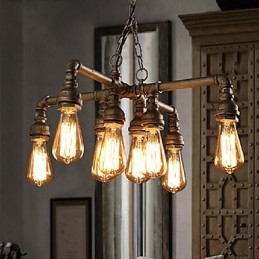 Lustre Moderne Contemporain Traditionnel Classique Rustique Lodge Métal