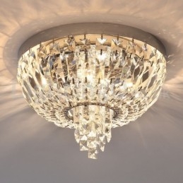 Plafonniers en cristal ronds et exquis de style contemporain