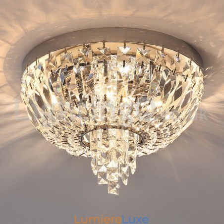 Plafonniers en cristal ronds et exquis de style contemporain Plafonniers en cristal ronds et exquis de style contemporain