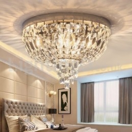 Plafonniers en cristal ronds et exquis de style contemporain