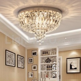 Plafonniers en cristal ronds et exquis de style contemporain