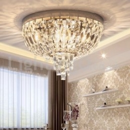 Plafonniers en cristal ronds et exquis de style contemporain