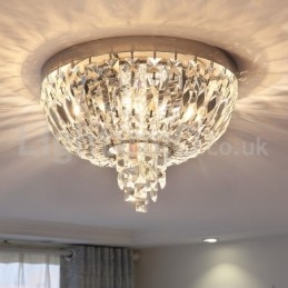 Plafonniers en cristal ronds et exquis de style contemporain