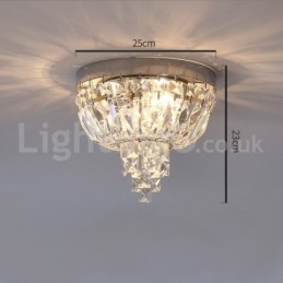 Plafonniers en cristal ronds et exquis de style contemporain