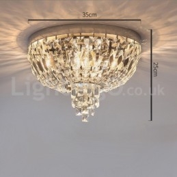 Plafonniers en cristal ronds et exquis de style contemporain