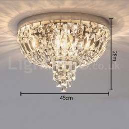 Plafonniers en cristal ronds et exquis de style contemporain