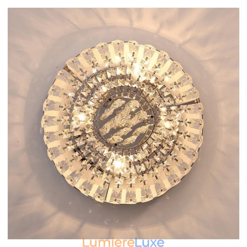 Plafonniers en cristal ronds et exquis de style contemporain