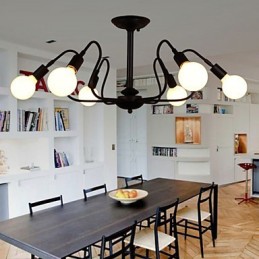 Plafonnier Loft Américain Vintage Lumières de Mode Lumières Plafonnier en Fer