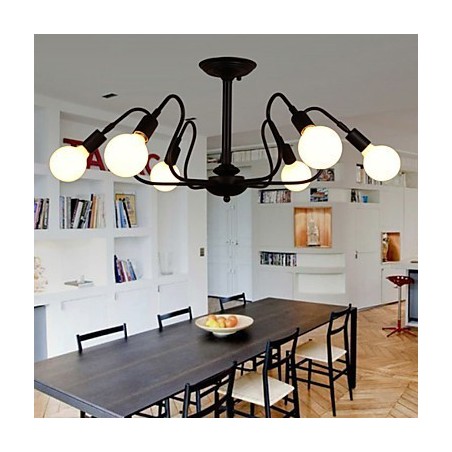 Plafonnier Loft Américain Vintage Lumières de Mode Lumières Plafonnier en Fer Plafonnier Loft Américain Vintage Lumières de Mode Lumières Plafonnier en Fer