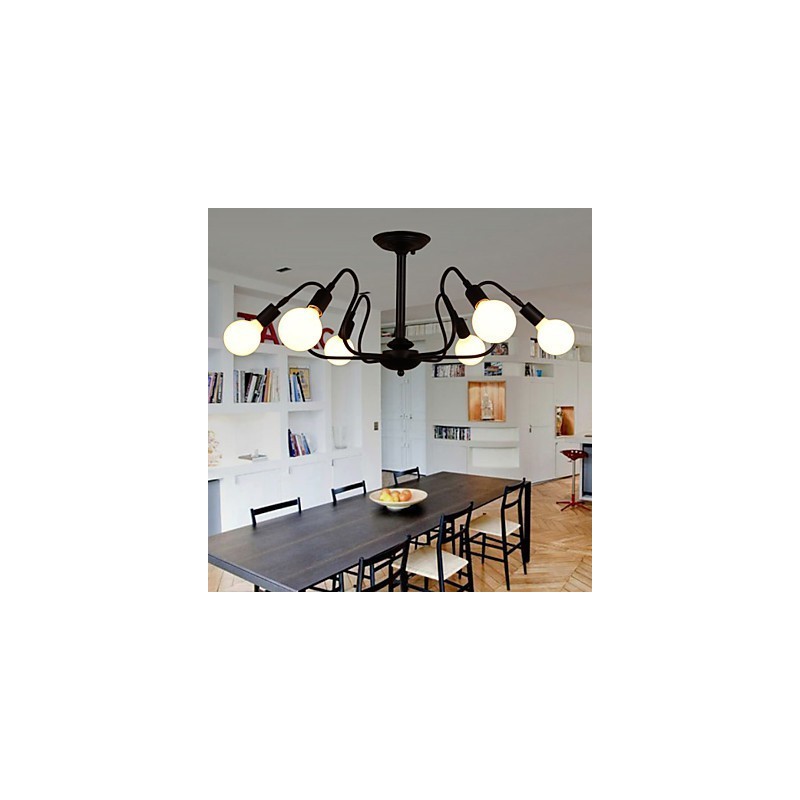 Plafonnier Loft Américain Vintage Lumières de Mode Lumières Plafonnier en Fer